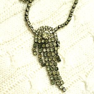Vintagw Rhinestone Necklace Art Deco